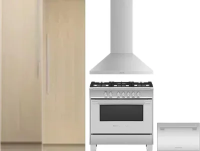5 Piece Package Includes Refrigerator, Freezer, Range, Hood And Dishwasher